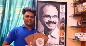 Avinash Kamath with Dr Virupaksha Devaramane