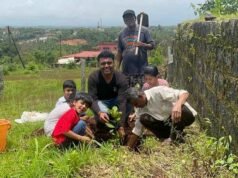 Planting saplings in memory of Great & Late Haji Abdulla Saheb – Corporation Bank