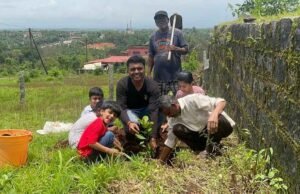 Planting saplings in memory of Great & Late Haji Abdulla Saheb – Corporation Bank